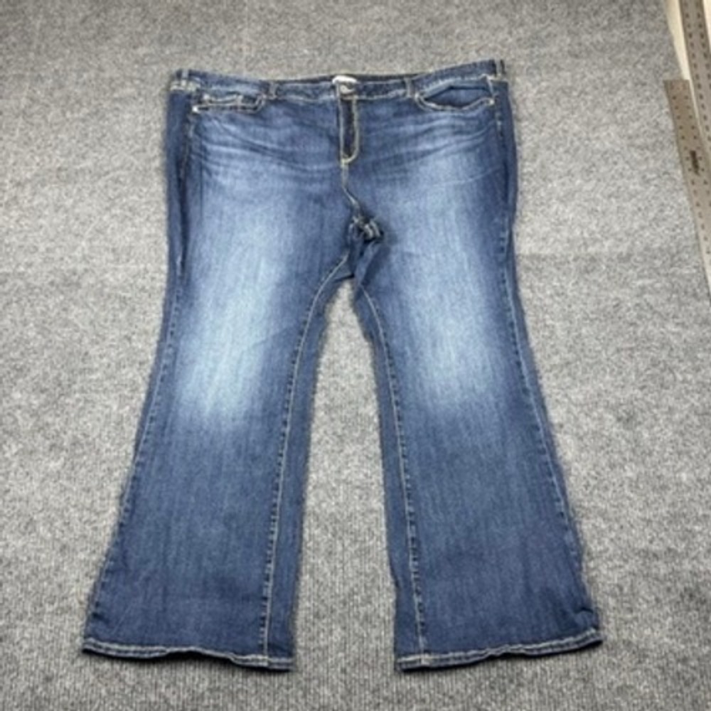 LoveSick Women Blue Flare Leg Denim Jeans Plus Size 30T Medium Wash 45081464